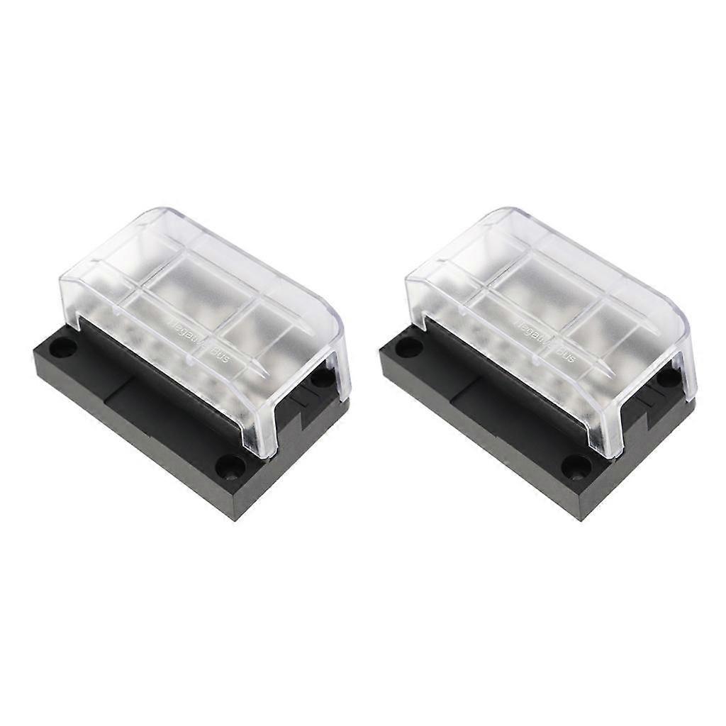 2 Set 12Way Junction Block Power Post Set Box Negative Bus Bar