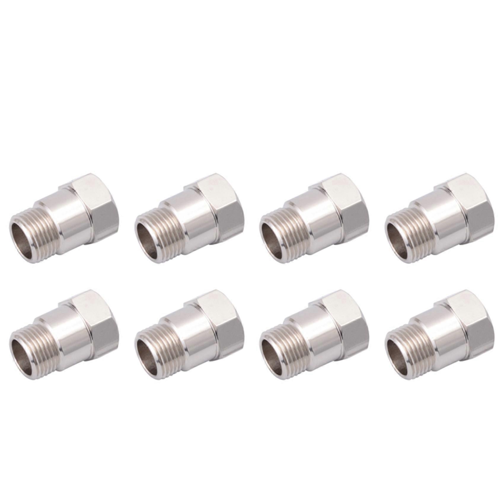 8X O2 Oxygen Sensor Test Pipe Extension Extender Adapter Spacer x 1.5 (1) Bung