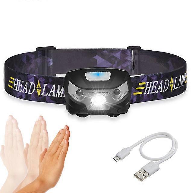 Rechargeable Sensor Headlamp Light Super Bright Led Head Torch Light