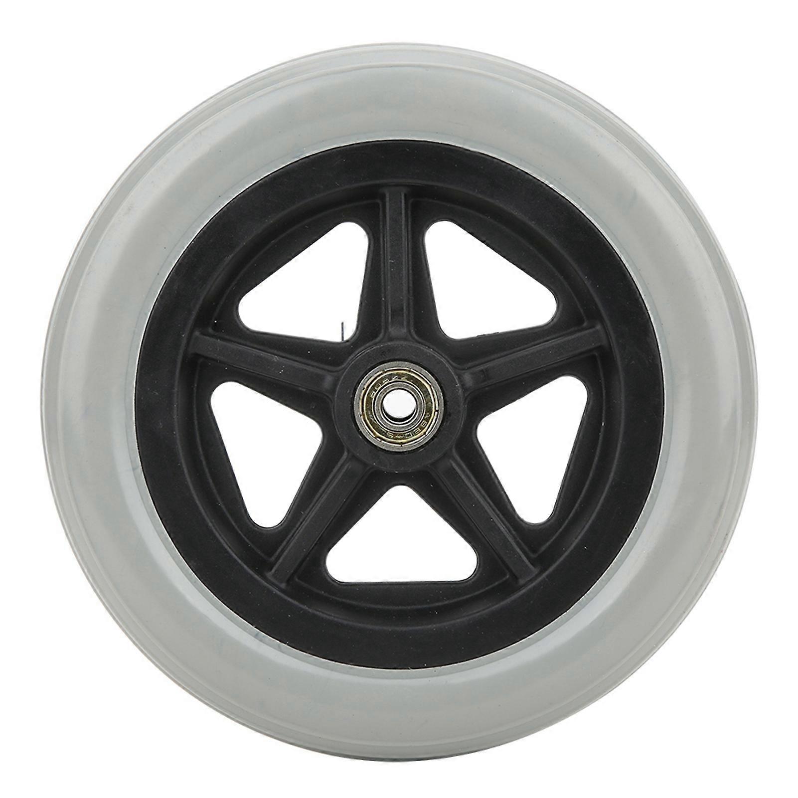 7 Zoll Rollstuhl Vorderräder Behinderte alte Menschen Gehstuhl Rollstuhl Gummiräder