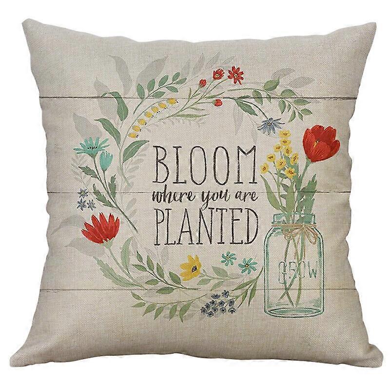 Blooming Thoughts Boho Krása Povlaky na polštáře Mír a Lodge Design 313