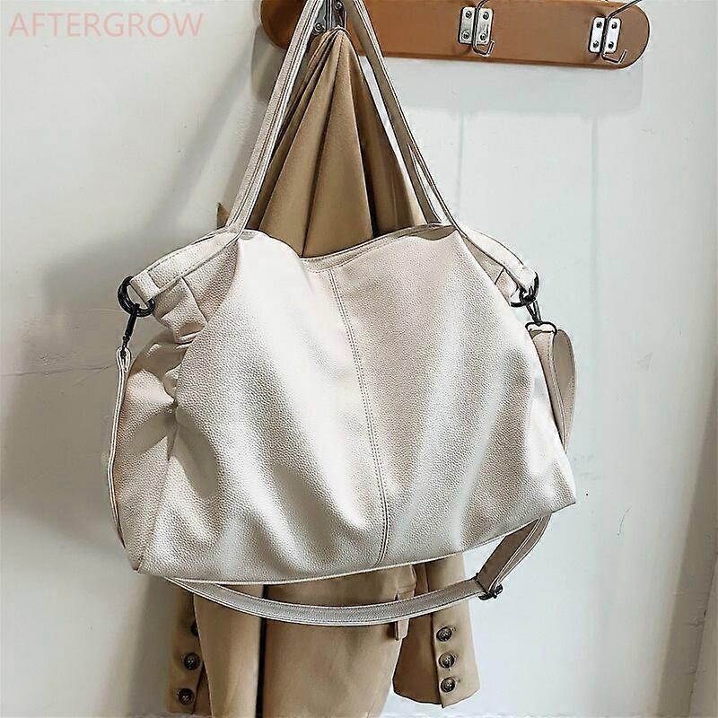 Handväska Stor Svart Tygväska för Kvinnor Stor Hobo Shopper Väska Rymlig Handväska Kvalitet Mjuk Läder Crossbody Väska Damer Resor Axelväska