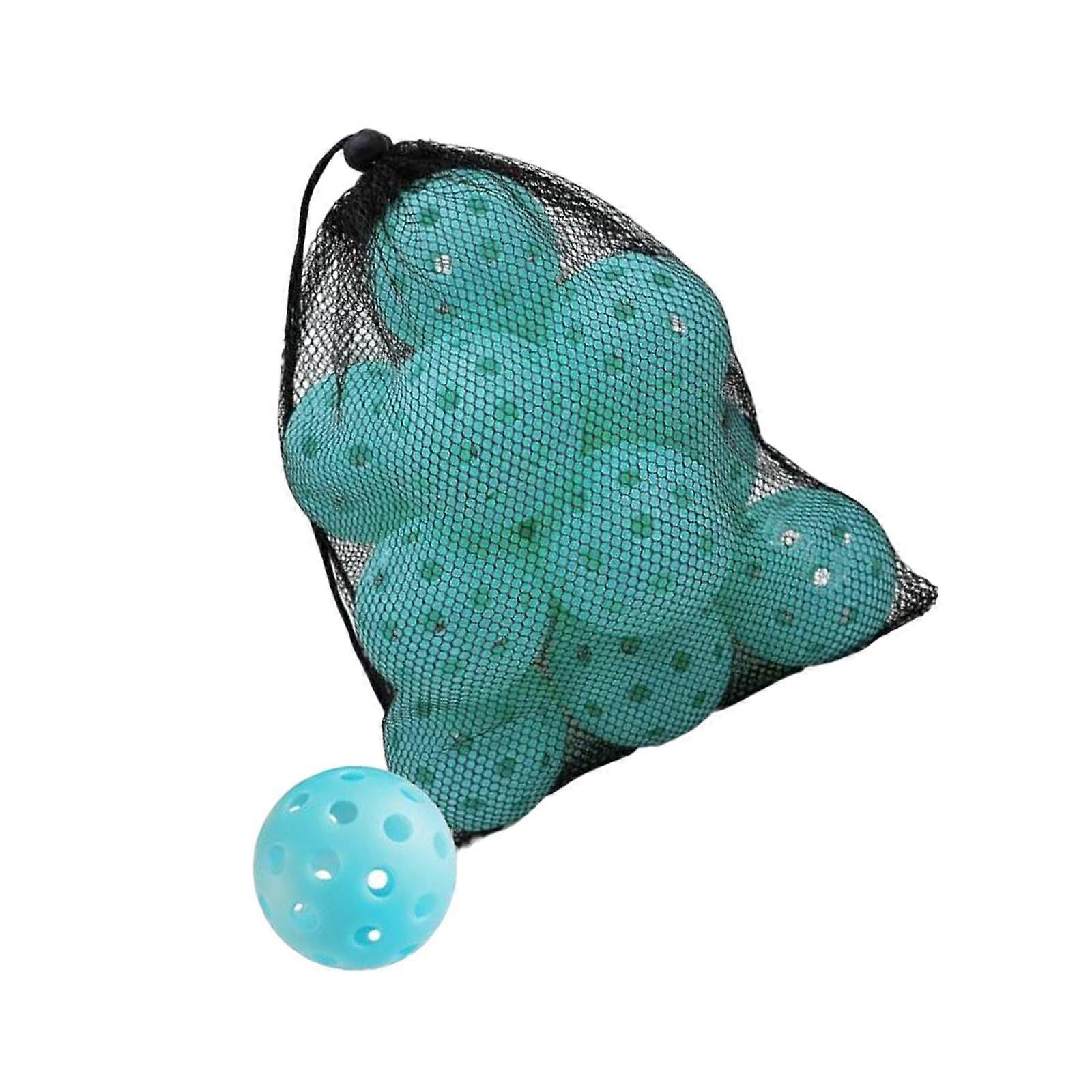12x εξαρτήματα pickleball ball μπάλα Pickleball για την εσωτερική υπαίθρια εκπαίδευση ενηλίκων μπλε