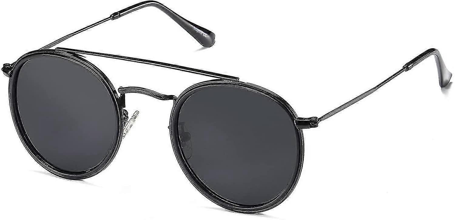 Small Retro Round Polarized Sunglasses  Sunnies Sunset