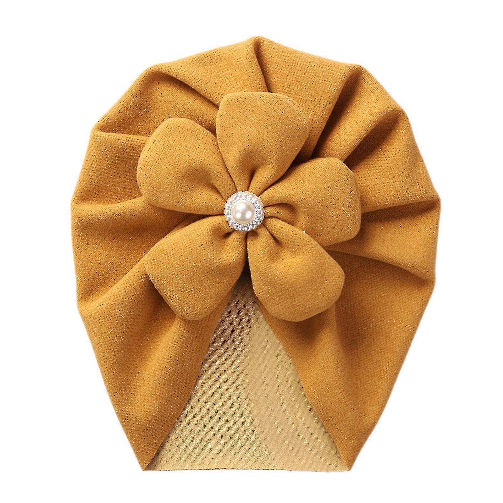 Lovely Flower Knot Muslin Hat For Baby Newborn Skin-friendly Girls Photo Props