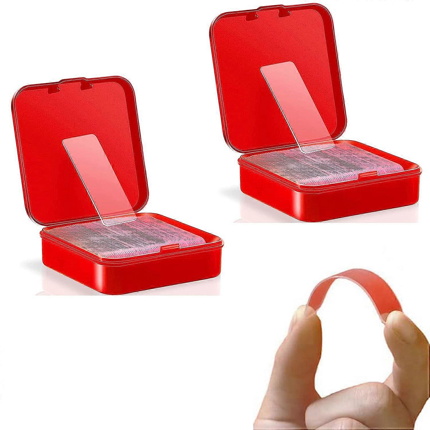 120 PCS Reusable Multifunctional Double Sided Adhesive Tape Plug Photo Frame Floor Mat Transparent Non-marking Stickers, Multipurpose Removable Mounti