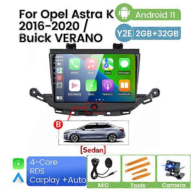 4G LTE SIM 8G Android 11 راديو تلقائي لأوبل أسترا K 2015-2019 مشغل وسائط متعددة للسيارة GPS وحدة رأس الملاحة مشغل ستيريو SWC