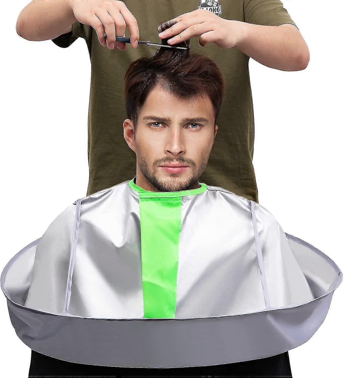 H Cutting C, Umbr Barber Salon With Neck Closure-