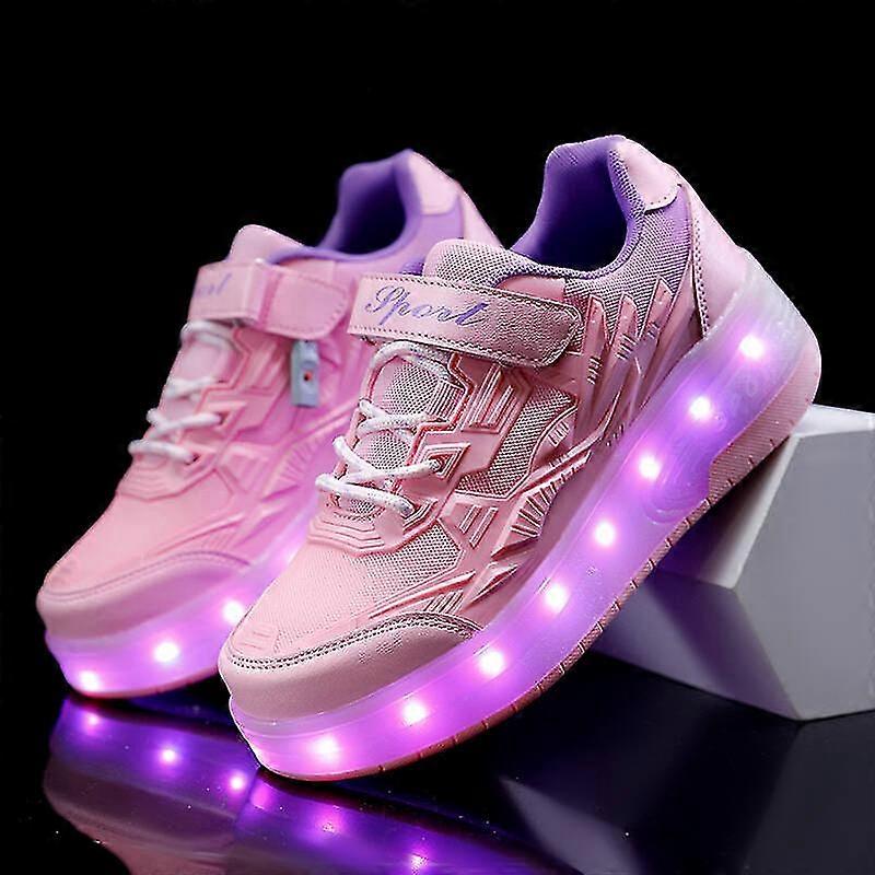 أحذية رياضية للأطفال أحذية بعجلتين أحذية LED خفيفة Q7