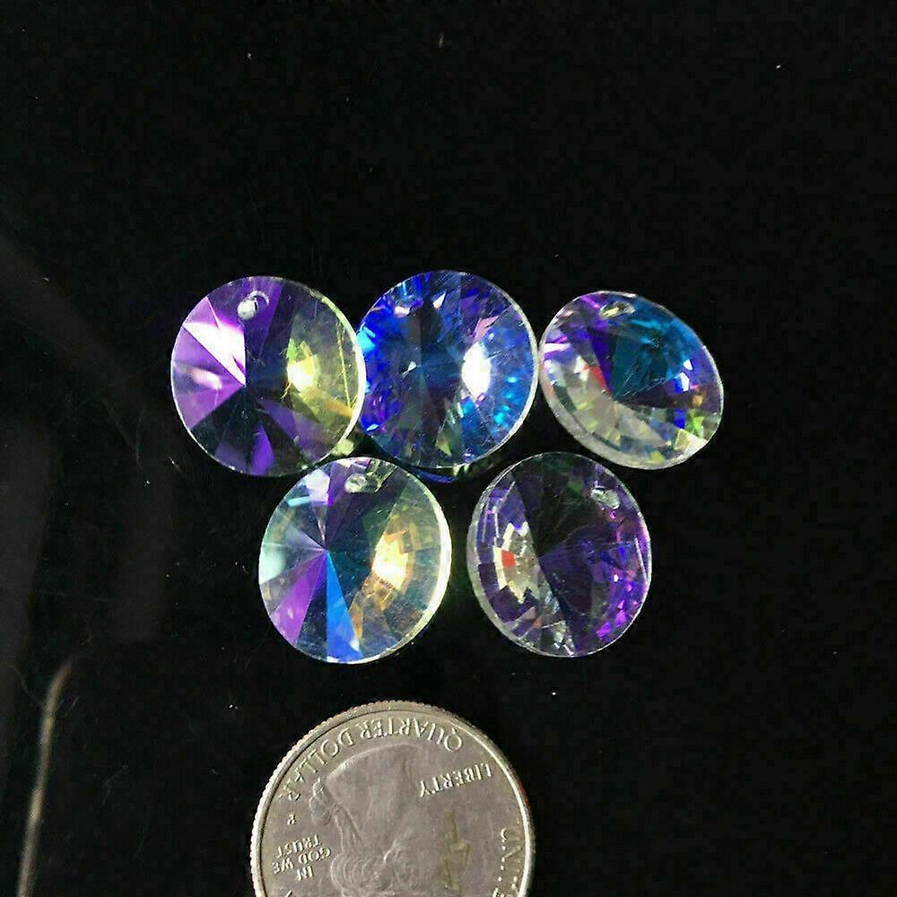 Suncatcher Flying Saucer Shape Round Crystal 30PC AB Chandelier Pendant Lamp DIY