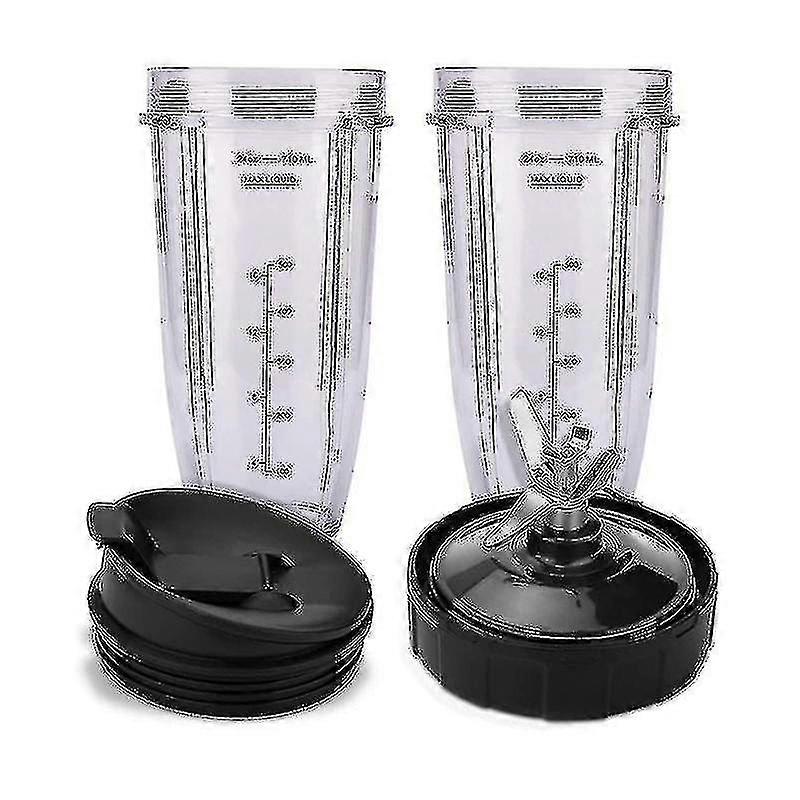 For Ninja 7 Fins Extractor Blades And 24oz Ninja Blender Cup With Lid