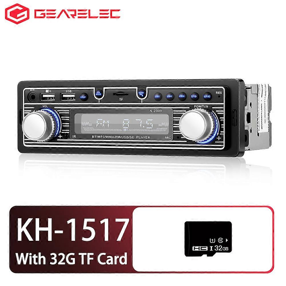 Universal Car Radio 1 Din Bluetooth Autoradio Stereo 12V MP3 Multimedia Player FM Receiver FM/USB/BT with In Dash AUX Input