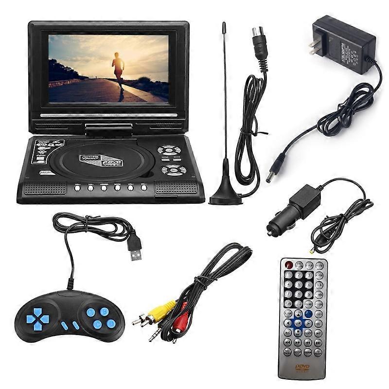 Portable Media Player Support USB/SD Card for w/ Remote Controller Game Pad for