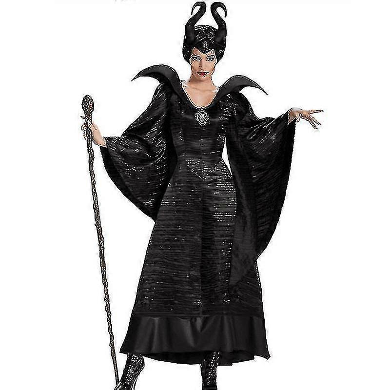 Adult Deluxe Maleficent Horns Evil Queen Clothes A