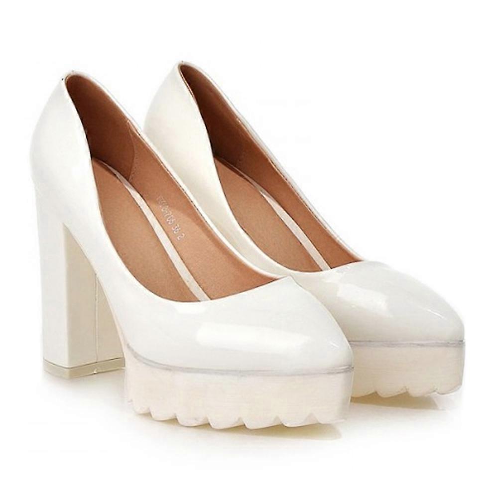 Thick Sole High Heel Thin Shoes Pointed Casual