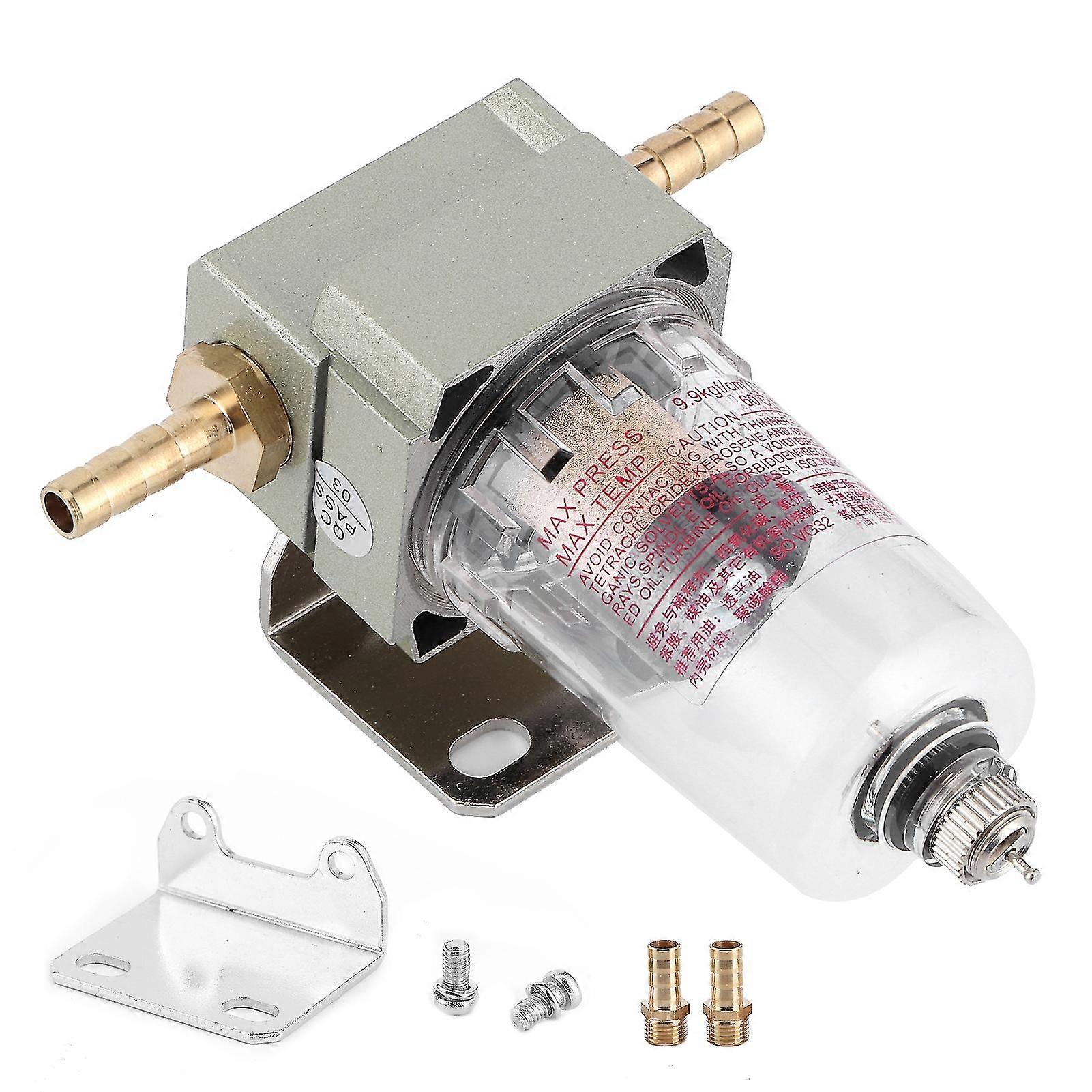 10mm0.39in Universal Durable Oil Water Separator Compressed Air Filter compatible with Car