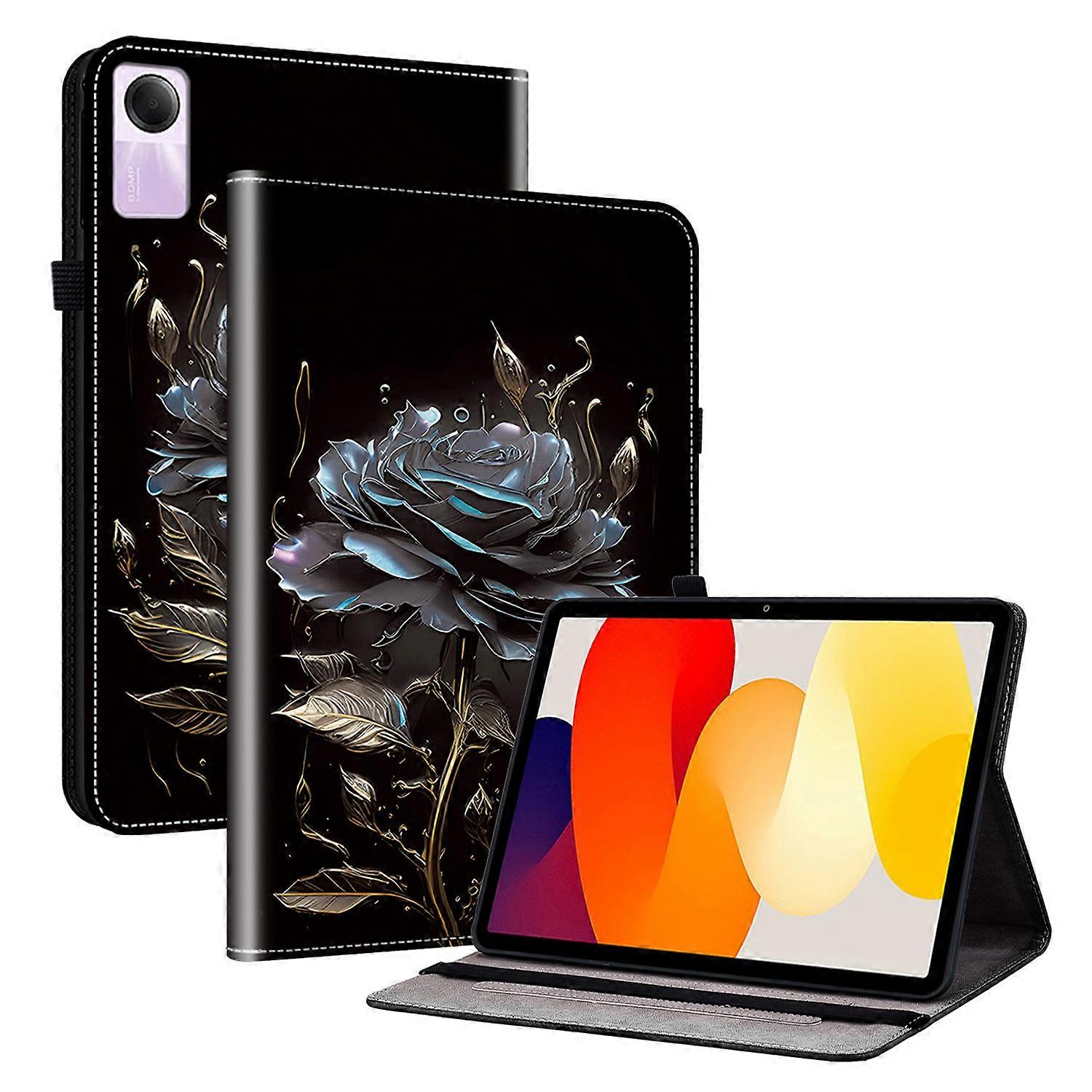 Stand Case for Xiaomi Redmi Pad SE Pattern Print Leather Tablet Cover