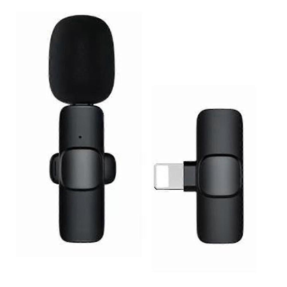 Microphone à revers Lavalier sans fil - Micro d’enregistrement à condensateur omnidirectionnel sans fil pour interview vidéo podcast Vlog Youtube