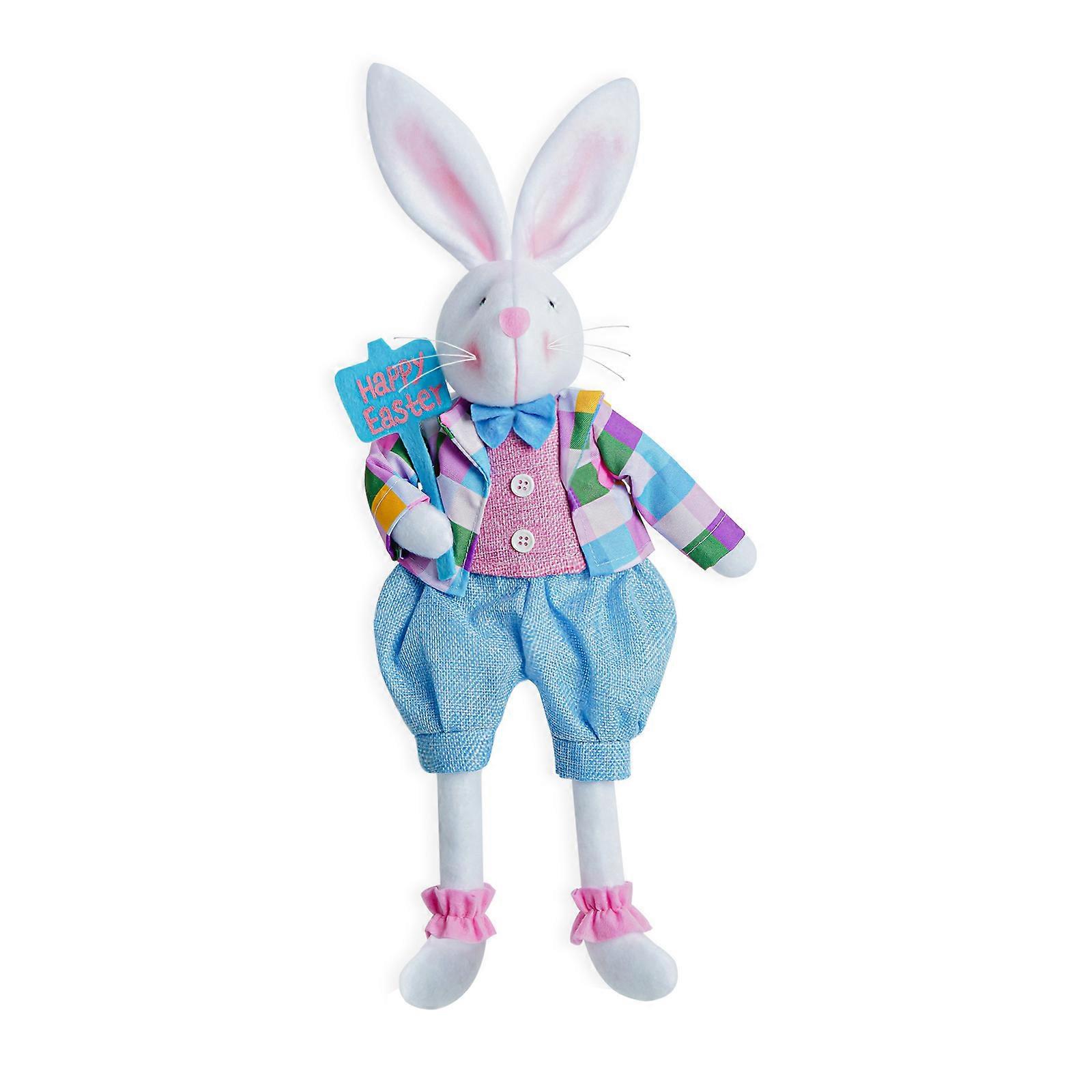2023 Update Easter Rabbit Doll Handmade Reusable Decoration Spring Hanging Ornaments Home Bunny 2023 Kids