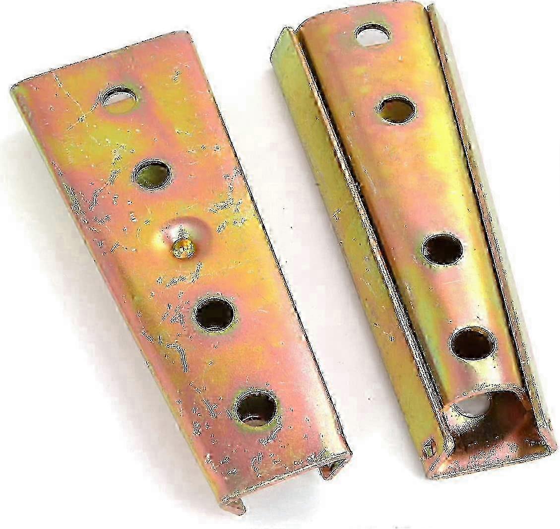 Heyous 2 Sets 120x47mm Metal Color Zinc Sectional Sofa Interlocking Connector Bed Parts Heavy Duty Interlocking Hangers Furniture Connector Bed Replac