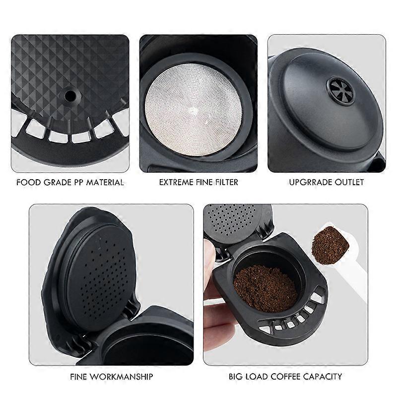 Refill Reusable Capsule Adapter for Dolce Gusto Coffee Capsule Convert Compatible with Genio Machine Coffee Accesso