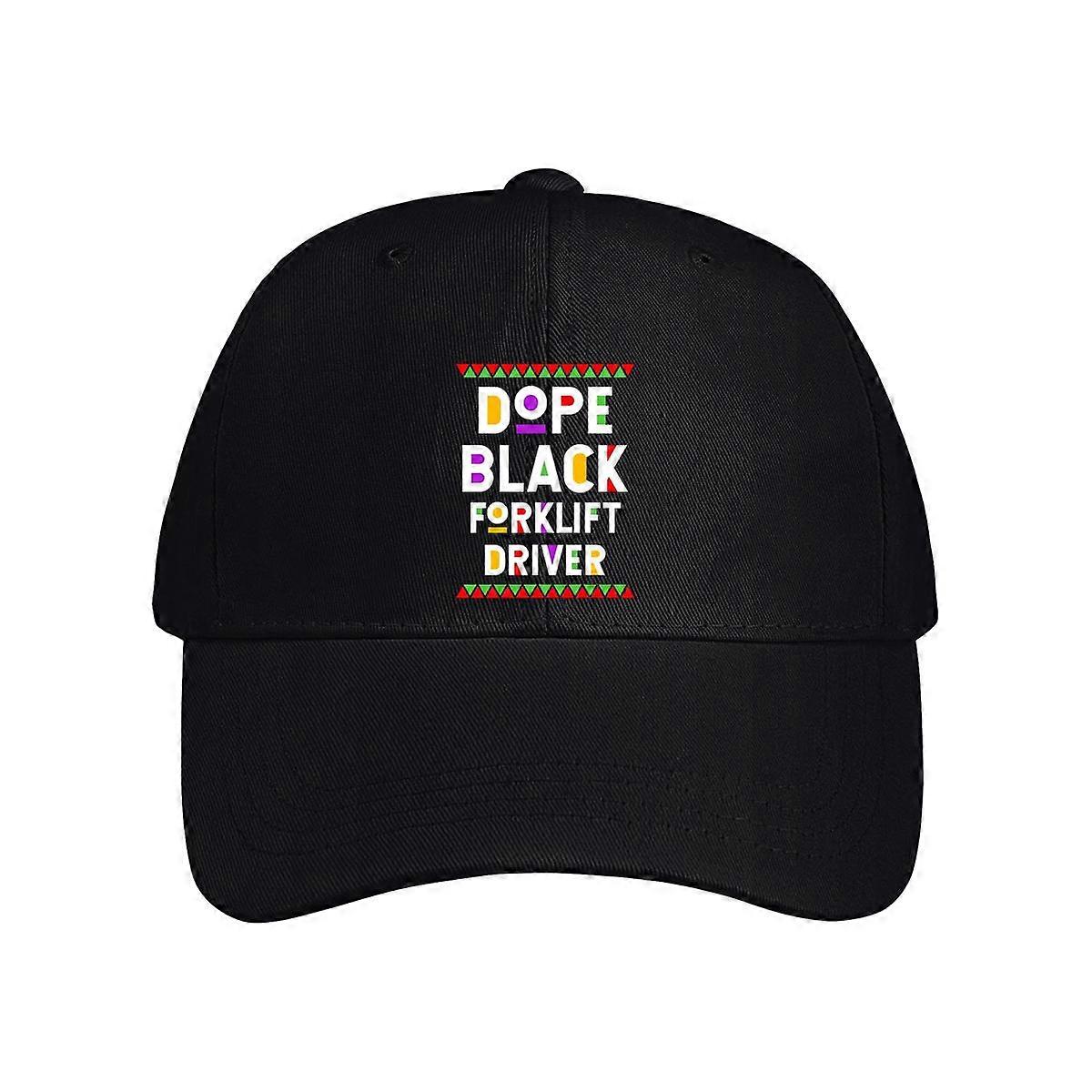 Dope Black Forklift Driver Baseball Cap