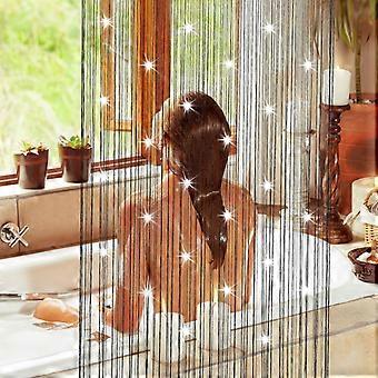 Crystal Curtains Door Beads Curtains Hanging String Curtain Bead Curtain  for Doorway Threa