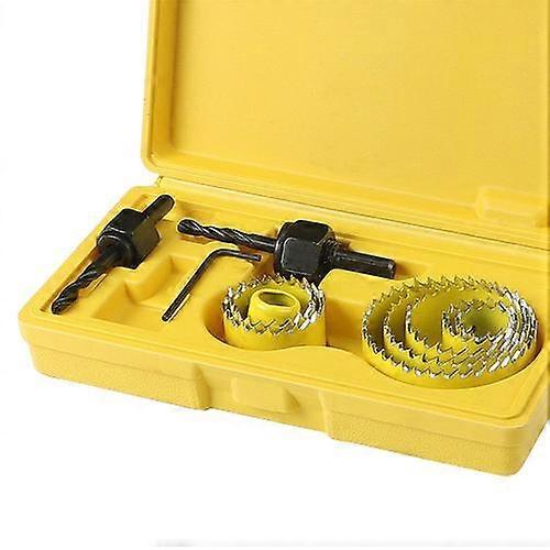 19-127mm 5-13 pcs Hole Saw Cutting Set Hole opener Kit Drilling Tool Wood Metal Cutter Mandrels Saws Core Drill Bits Woodworking