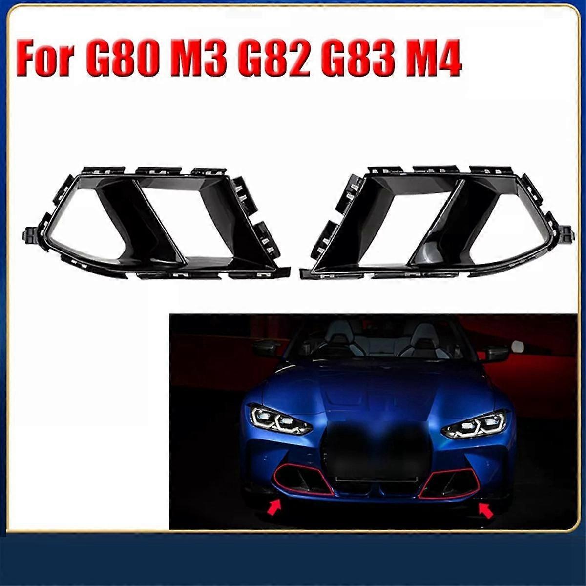 Pair Front Bumper Vent Hole Grill Cover Fit For KIA, Stinger