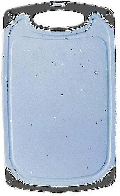 Kitchen Cutting Board,with Non-slip Feet And Juice Grooves, Easy Grip Handle, Dishwasher Safe, (blu