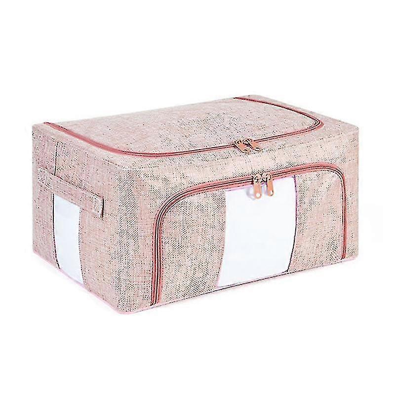 Tb-0432 Small Size 21l Dual Opening Summer Clothes T-shirt Storage Bag With Transparent Window - Sky Blue