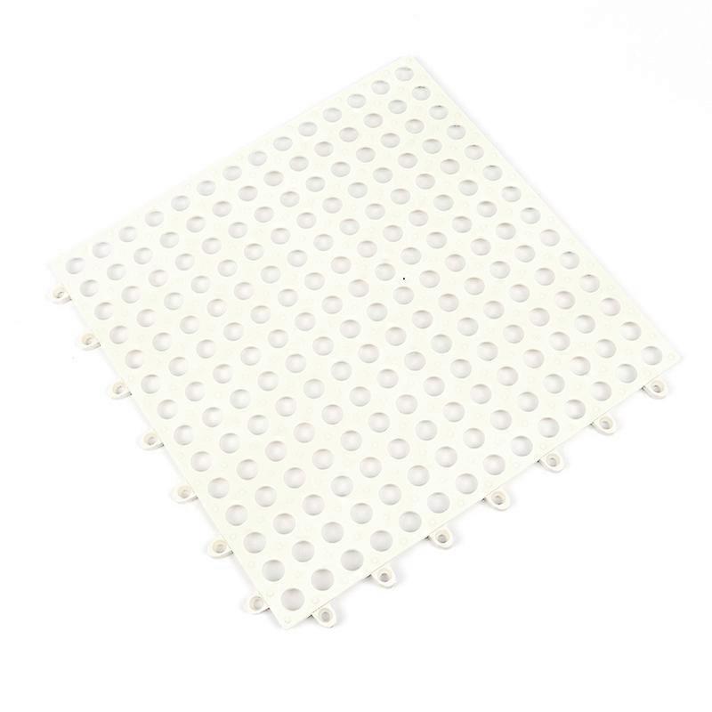 Anti-slip Splicing PVC Mat - 6pk, White