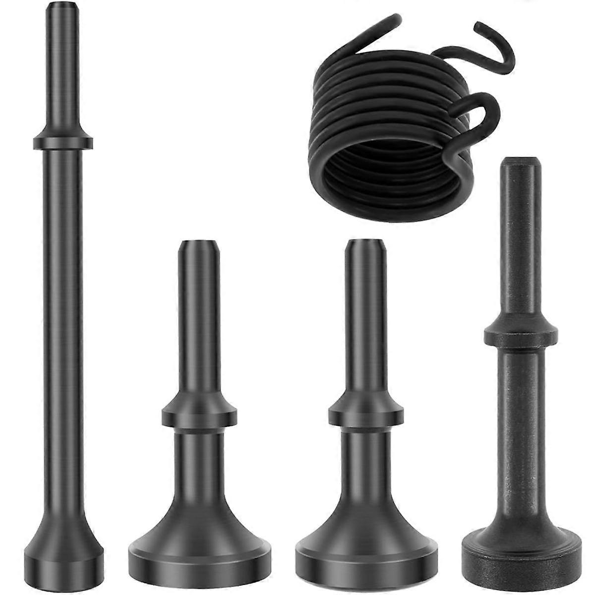 Smoothing Air Hammer Bits Set, 5Pcs Air Pneumatic Hammer Tool Kit Air Hammer with Spring for 150, 1