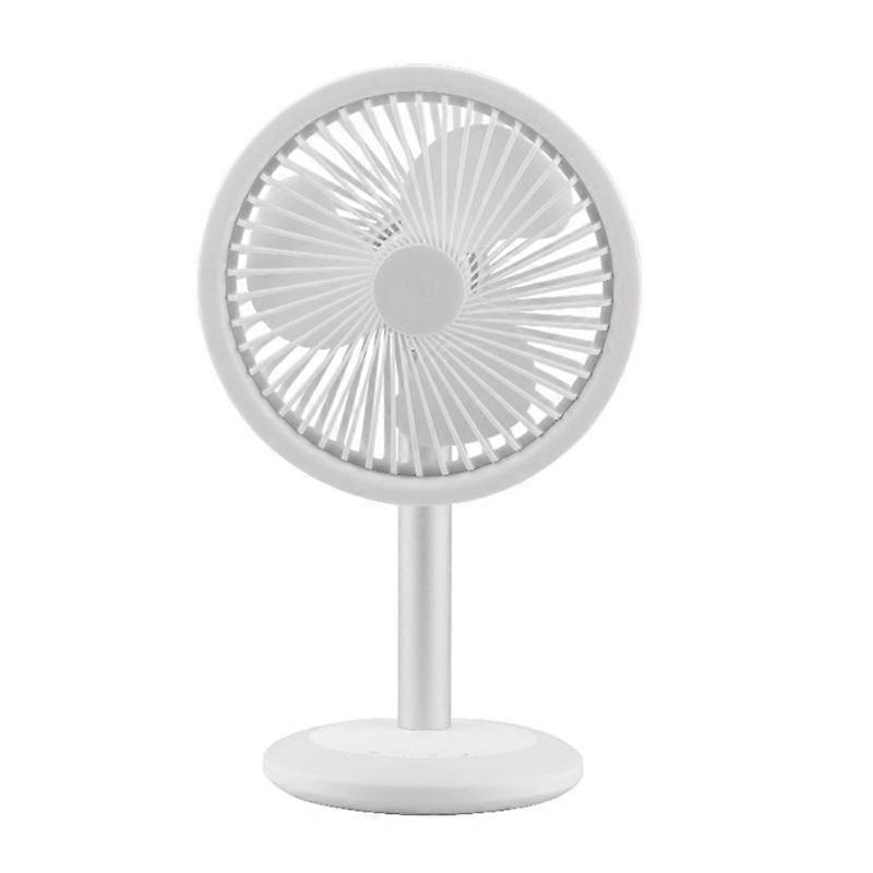 USB Charging Mini Portable Fan Ultra-quiet Shaking Head Fan with LED Colorful Lights for Desktop Office Table