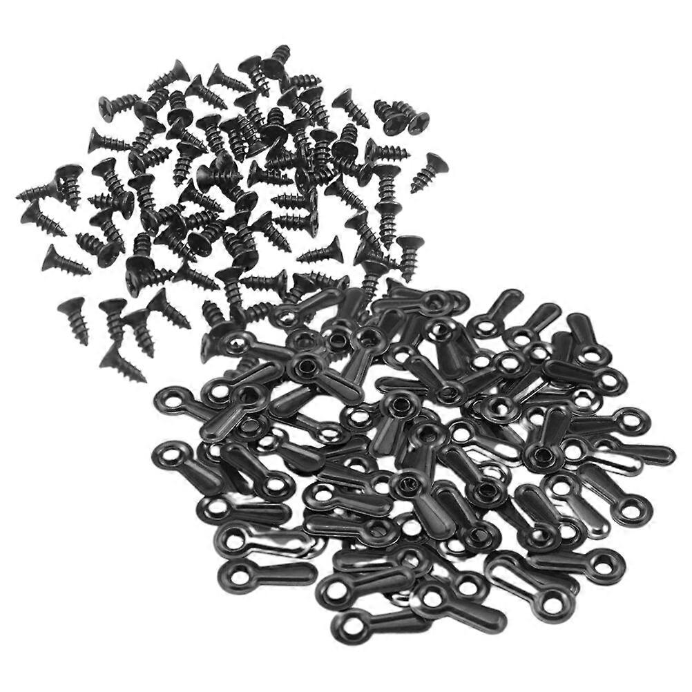 100kpl Picture Hangers Kit Picture Frame taustapidikkeet Riippuvat kuvaripustimet ruuveilla