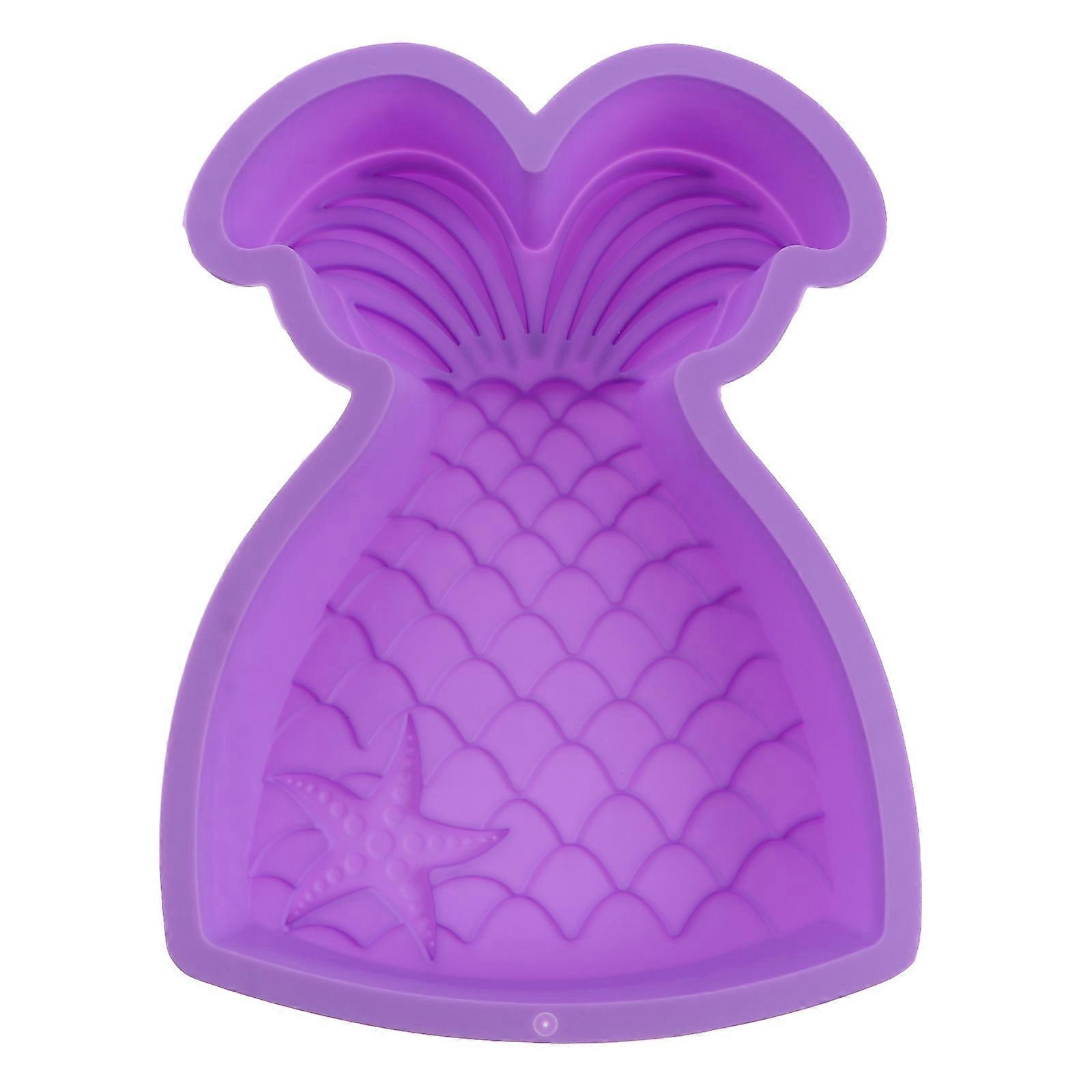 Sjöjungfrukakform Tecknad Cupcake Bakform Nonstick Bakform Cupcake Bakform