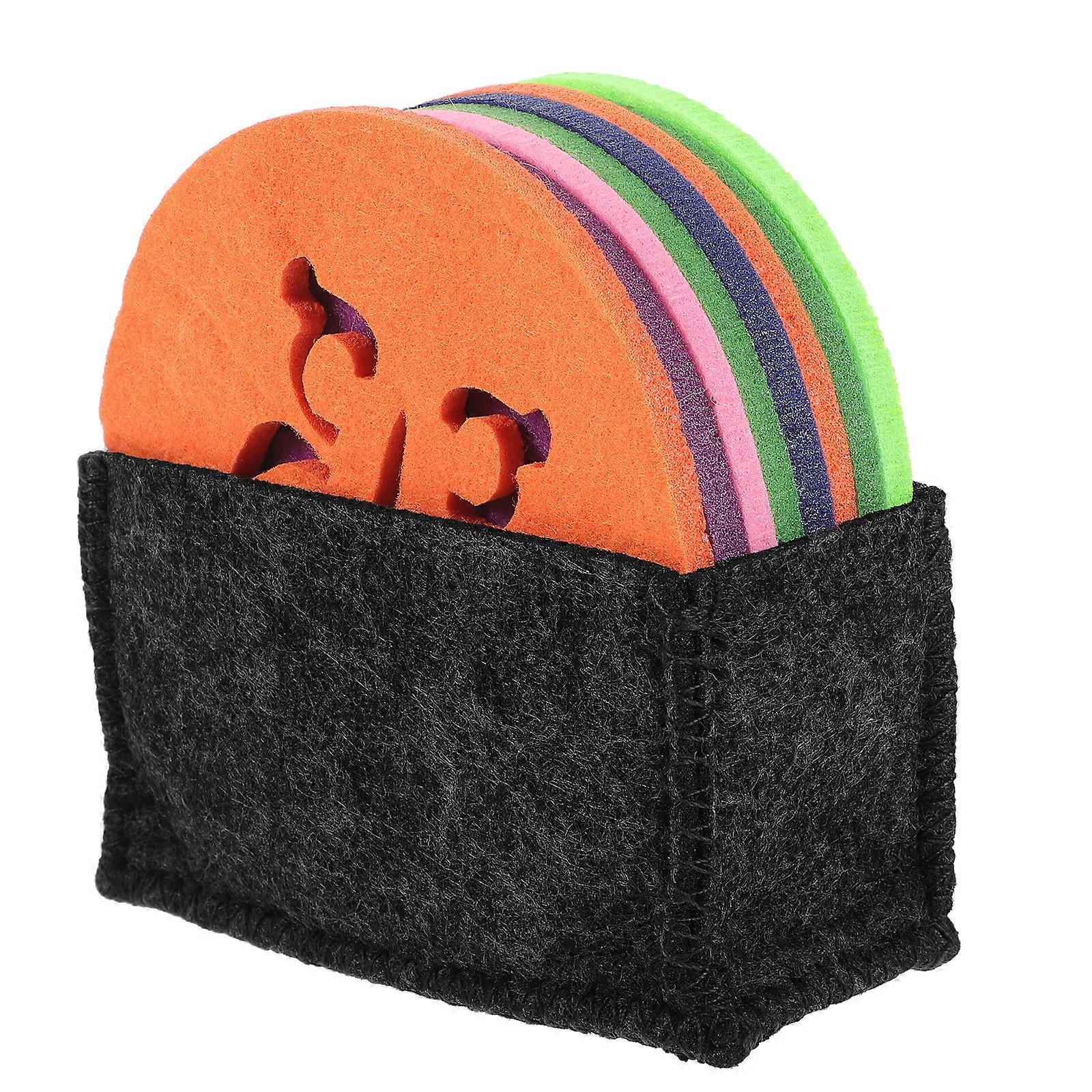 1 Set Practical Felt Cushion Non-slip Felt Cushion Dinning Table Placemat for Restaurant