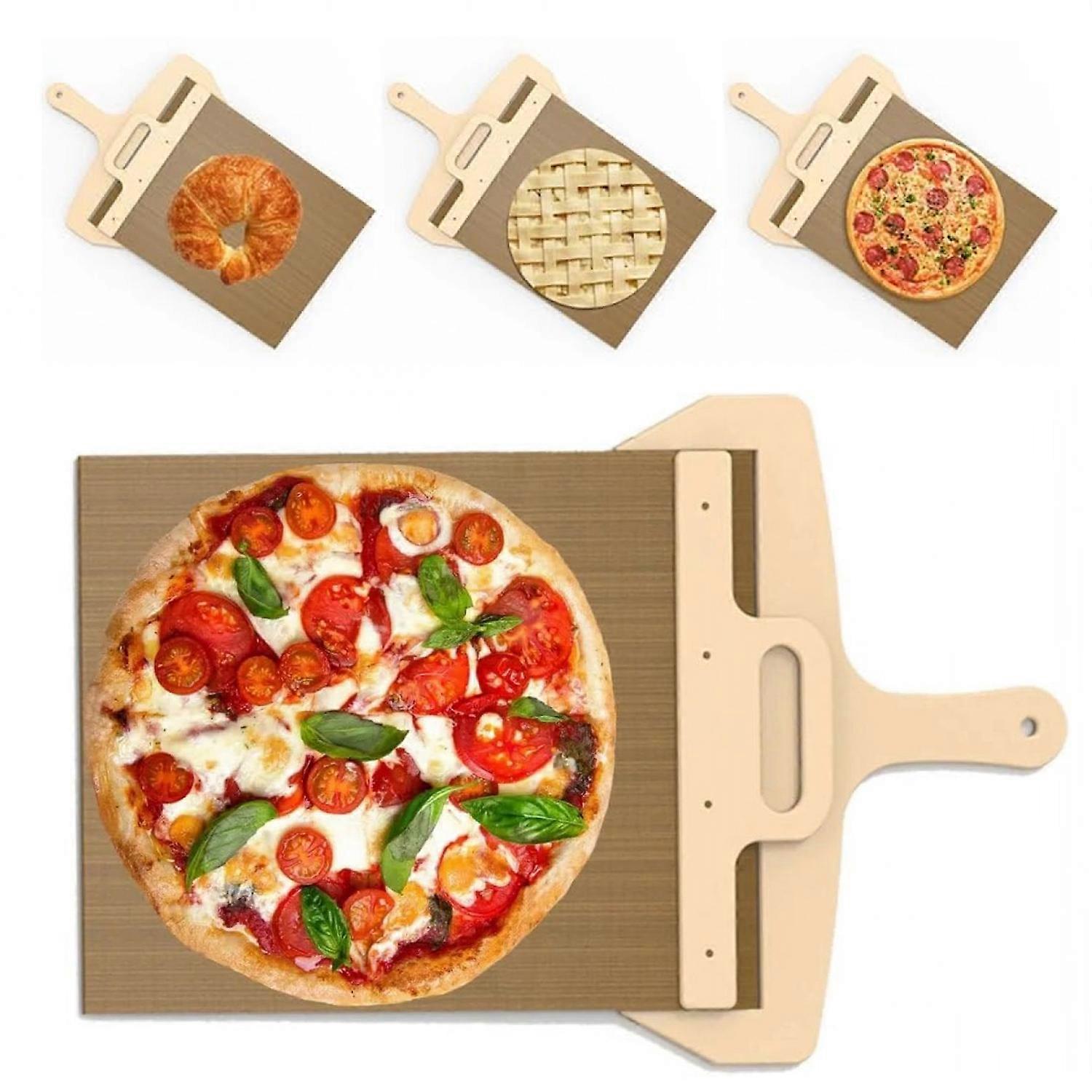 Pizza Smart Slider, Sliding Magic Pizza Peel Slider, Pizza Paddle With Handle - Sliding Pizza Shovel Slide -GSL