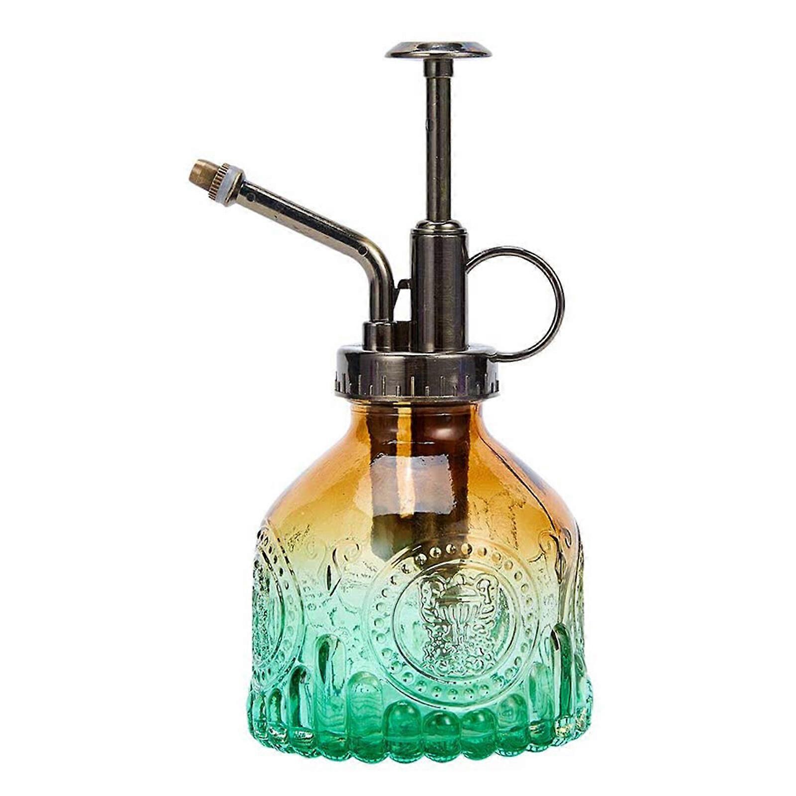 2023 New Hot Small Vintage Decorative Spray Bottle with Smooth Plastic Nozzle and Gradient Glass, Ideal for Watering Plants