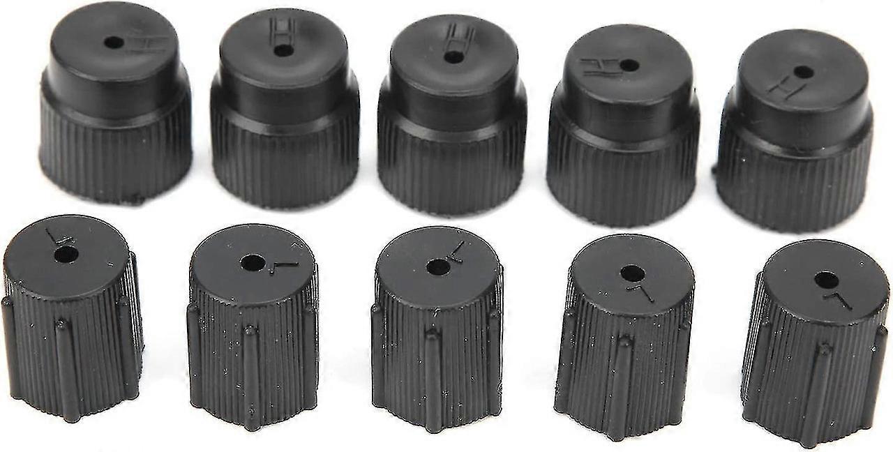 Air Conditioner Valve Caps, 10 Pcs/set Universal Air Valve Cap Dust Cover Set Ac System Charging Port Caps For Air Conditioning Service Ac System Char
