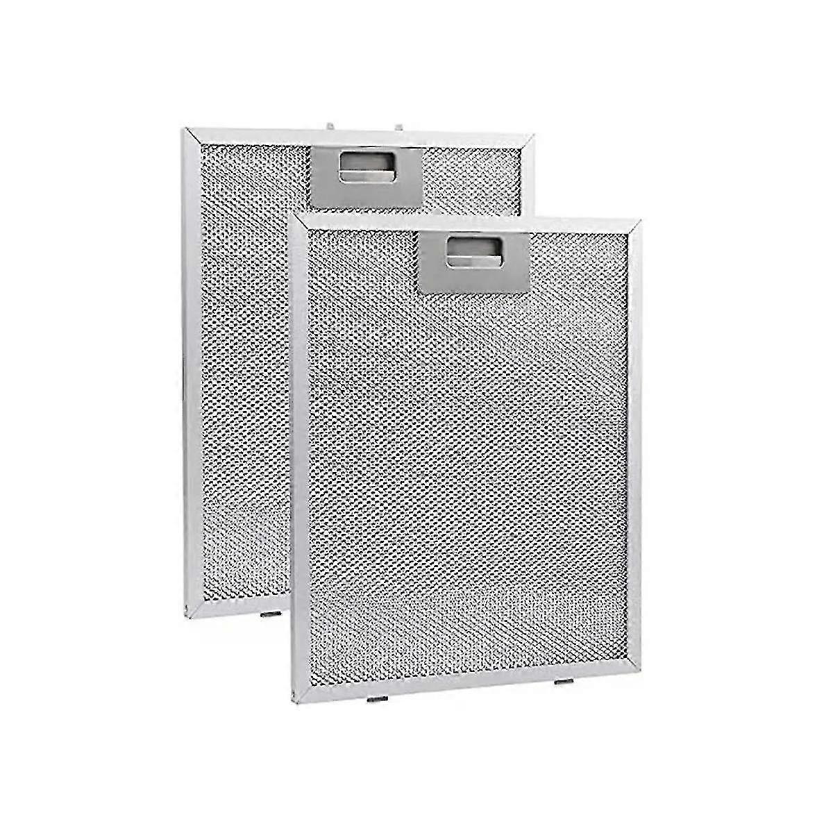2PCS Range Hood Filter Cooker Hood Grease Filter Kitchen Extractor Ventilation Aluminium Aspirator Filter Mesh
