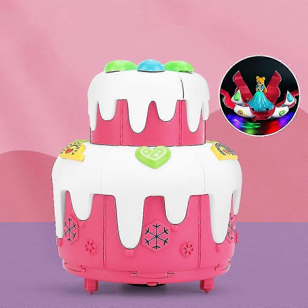 Jogo de luz do bolo de Natal rotativo