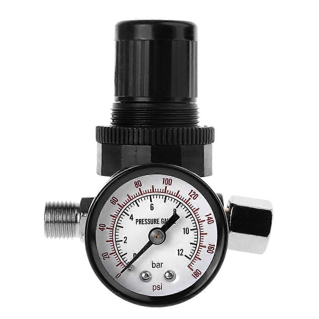  Spray Gun Air Pressure Regulator with Gauge Air Flow Control  for Valve for Air