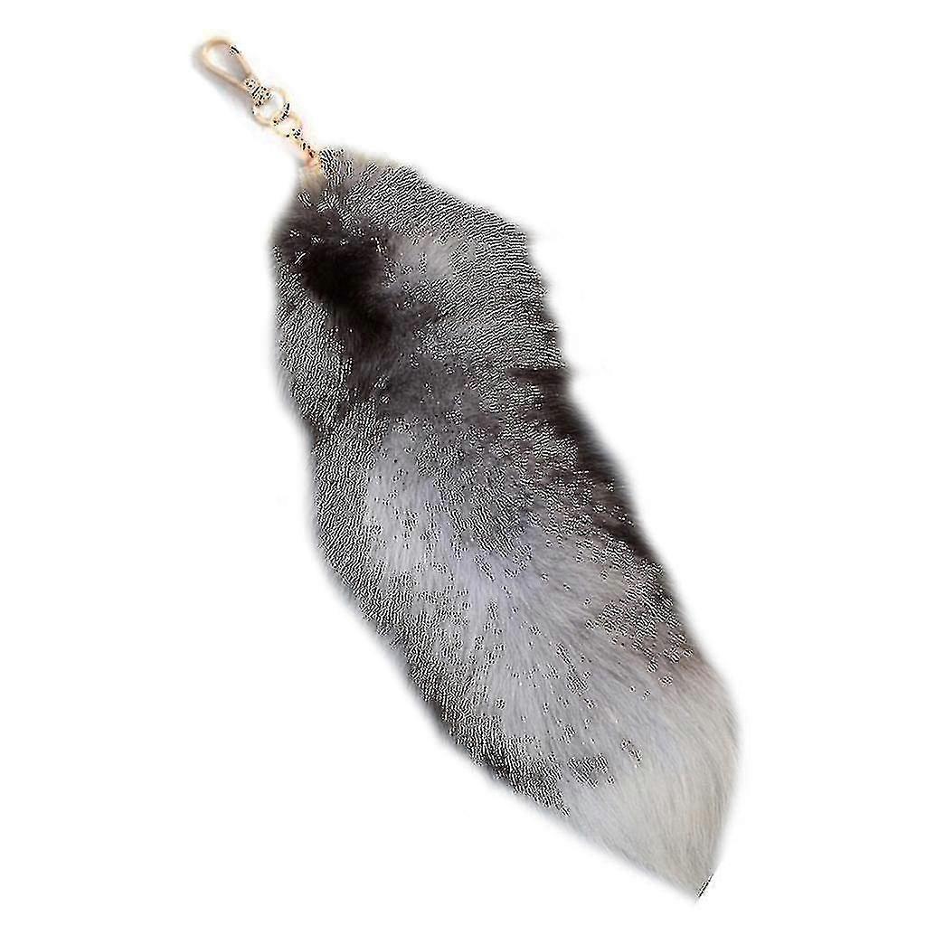 Plush-fox Tail Keychain Furry Animal Tail Keyring Keychain 40cm Animal Tail