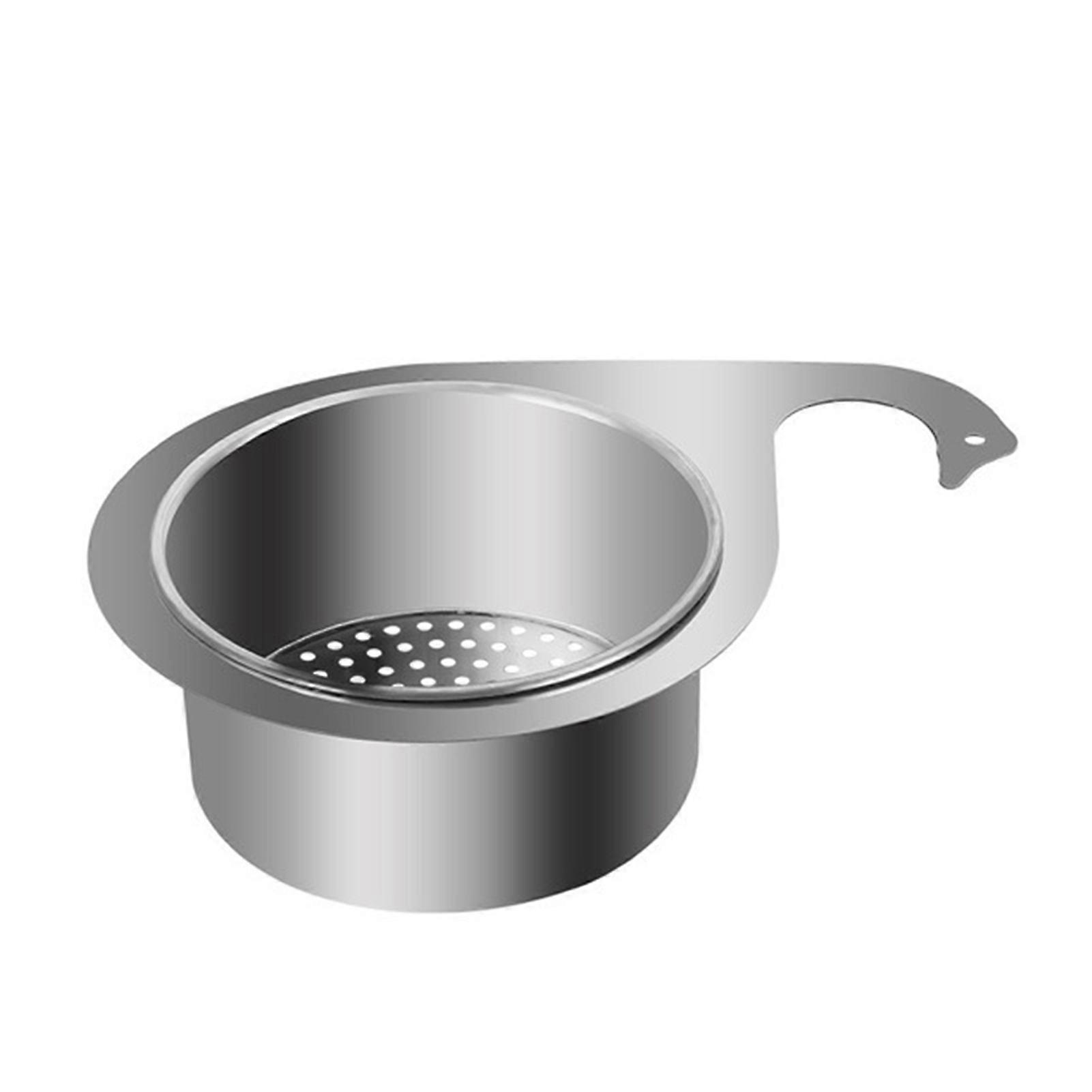 1/2Pcs Stainless Steel Swan Sink Strainer Basket Rustproof Corrosion Resistant Faucet Hanging Filter Basket Kitchen Sink Drain Basket