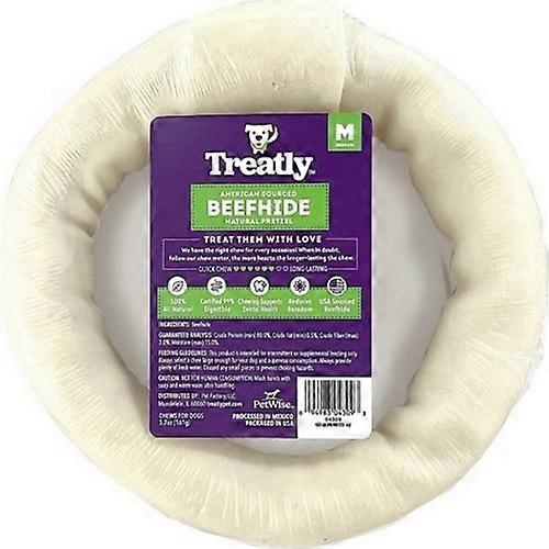 Treatly 美国牛肉皮椒盐卷饼,6 合 1 包,自然色