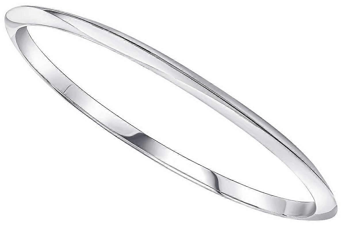 Beginnings Knife Edge Bangle - Silver