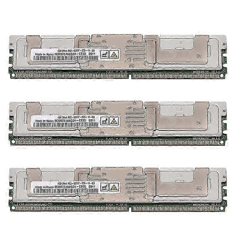 3x DDR2 4gb pamięci RAM 667MHz PC2 5300f 240 Pinów 1.8V Fb Dimm z kamizelką chłodzącą dla komputerów stacjonarnych AMD Mem