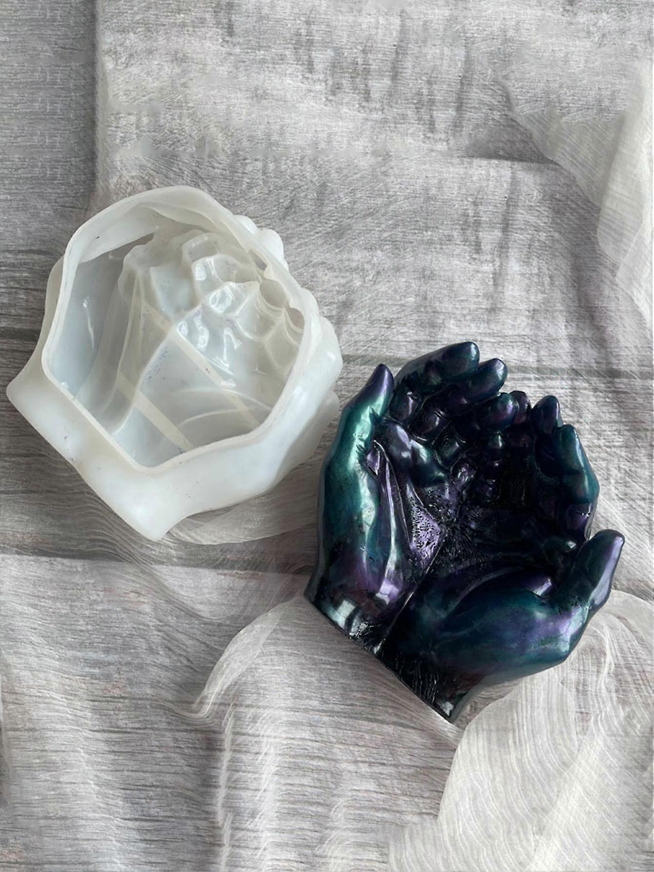 1 قطعة قالب سيليكون على شكل حرف اليد