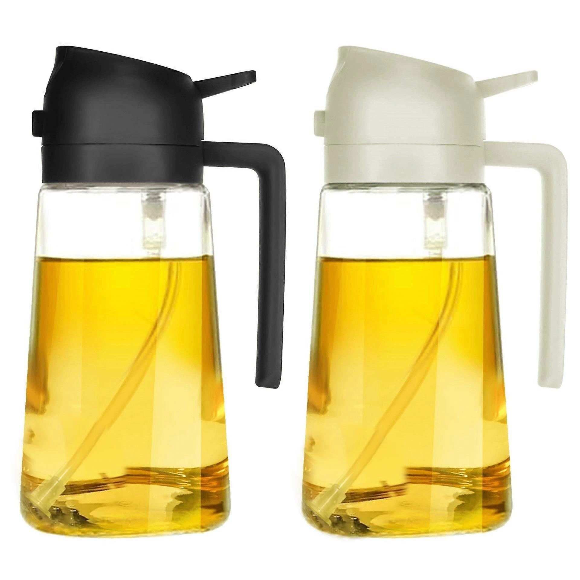 Oil Dispenser Bottle, 2 in 1 Spray and Pour Design, Ideal for Cooking and BBQ